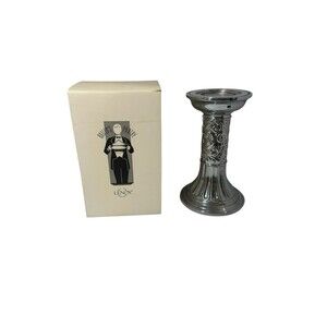 Lenox Butler’s Pantry Pillar 11” Candle Stick- Vintage- Stainless Steel